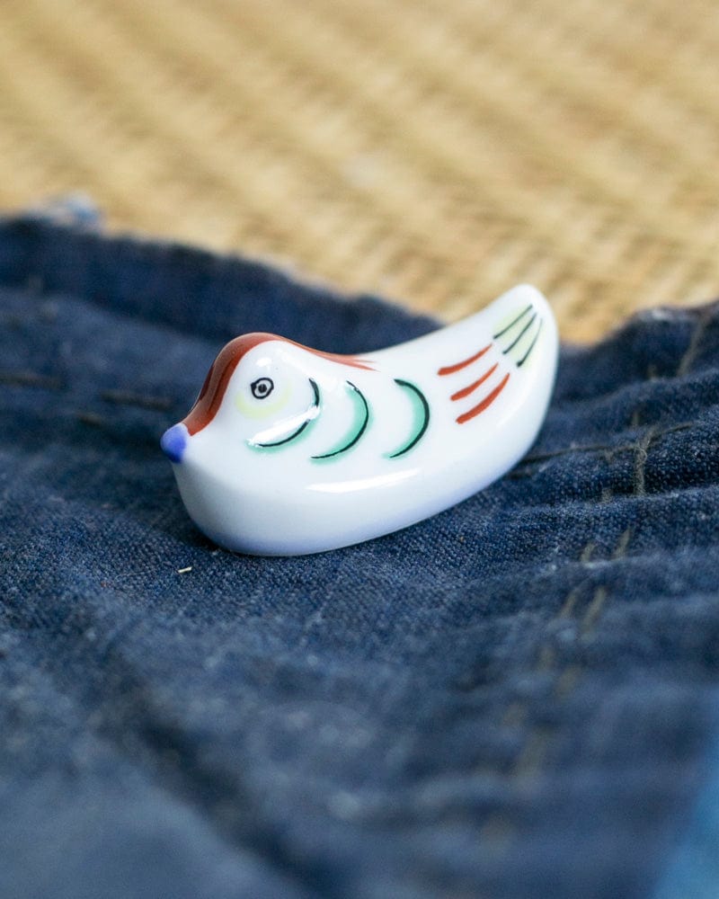 Kouraku Kiln Chopstick Rest, Male Oshidori