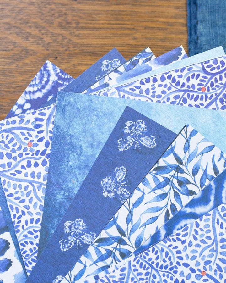 Blue and White Origami Stationery Kit