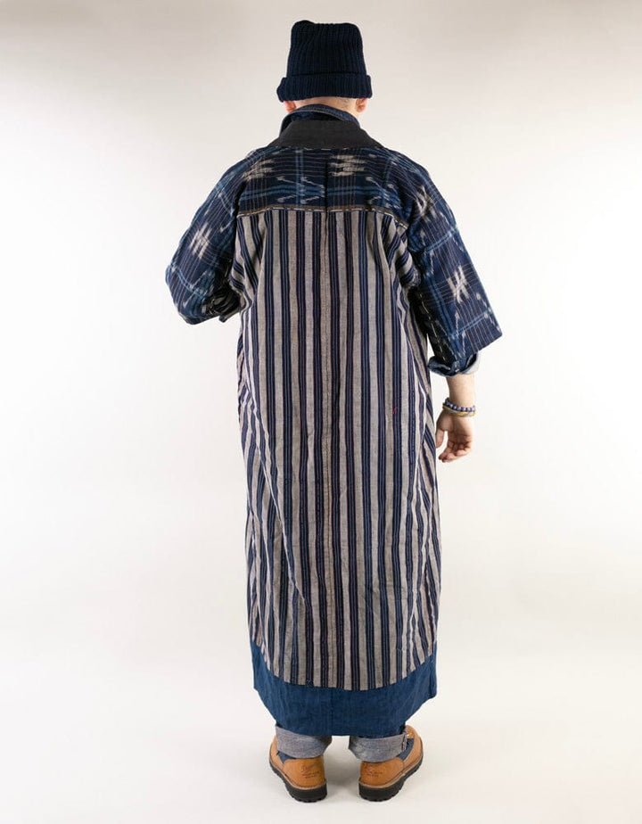 Vintage Noragi Jacket, Reversible, Shima and Kamon Crest