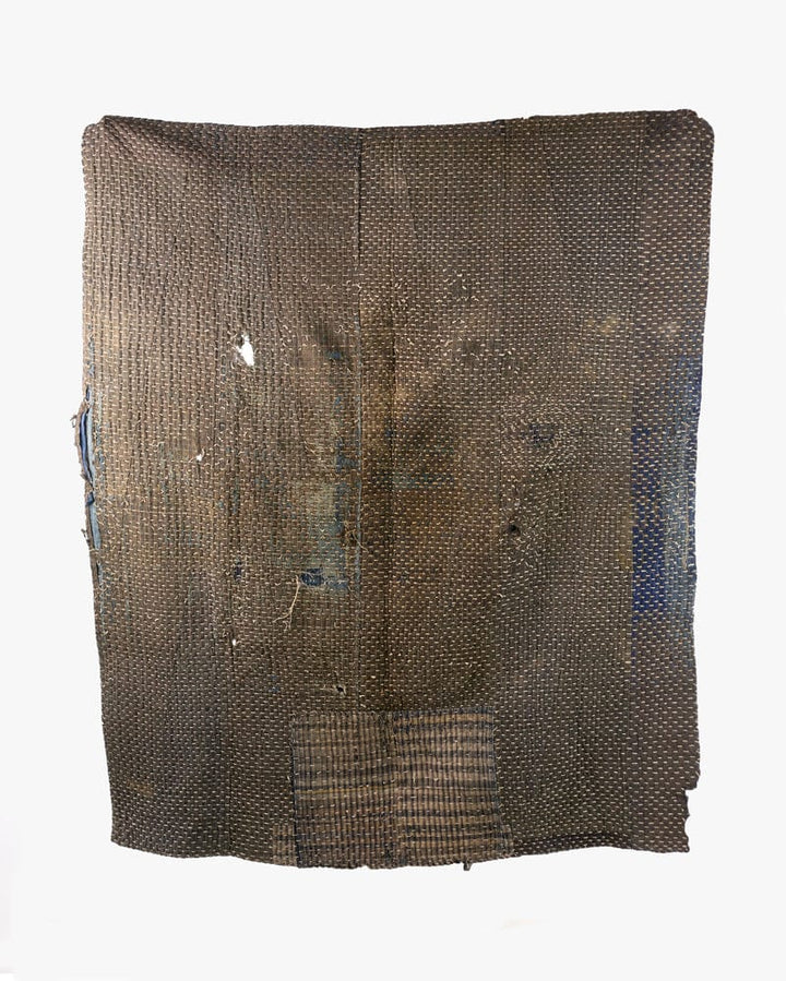 Vintage Boro Blanket, Patched with Sashiko Stitching