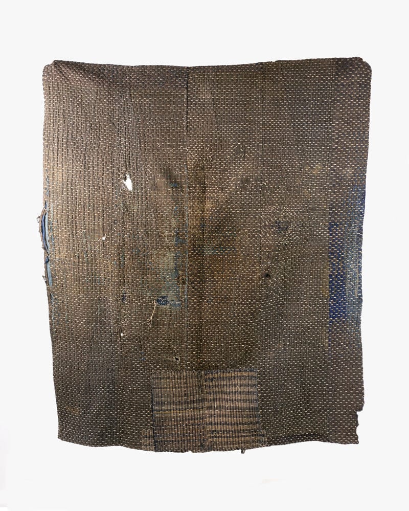 大判美品♪焦げ茶の古手裂織帯　japan vintage ボロ　boro 大判美品♪焦げ茶の古手裂織帯 japan vintage ボロ boro 裂織/襤褸(