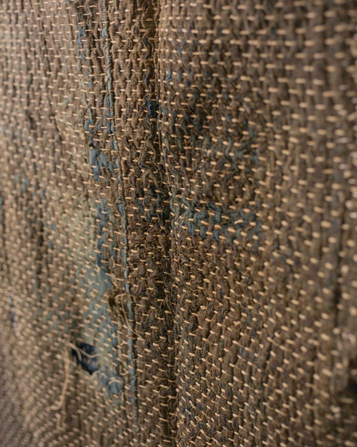 Vintage Boro Blanket, Patched with Sashiko Stitching