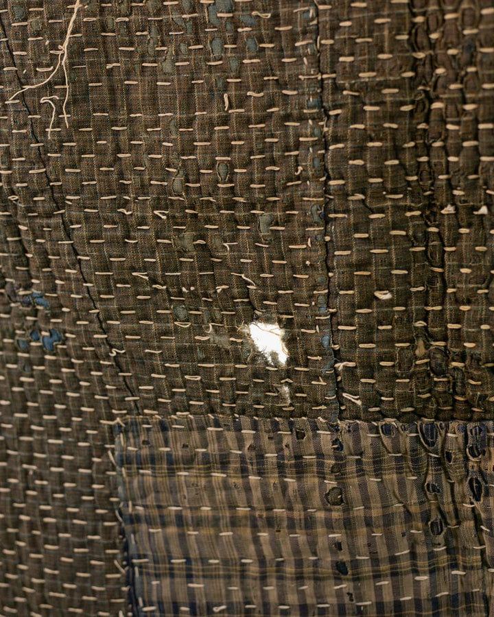 Vintage Boro Blanket, Patched with Sashiko Stitching