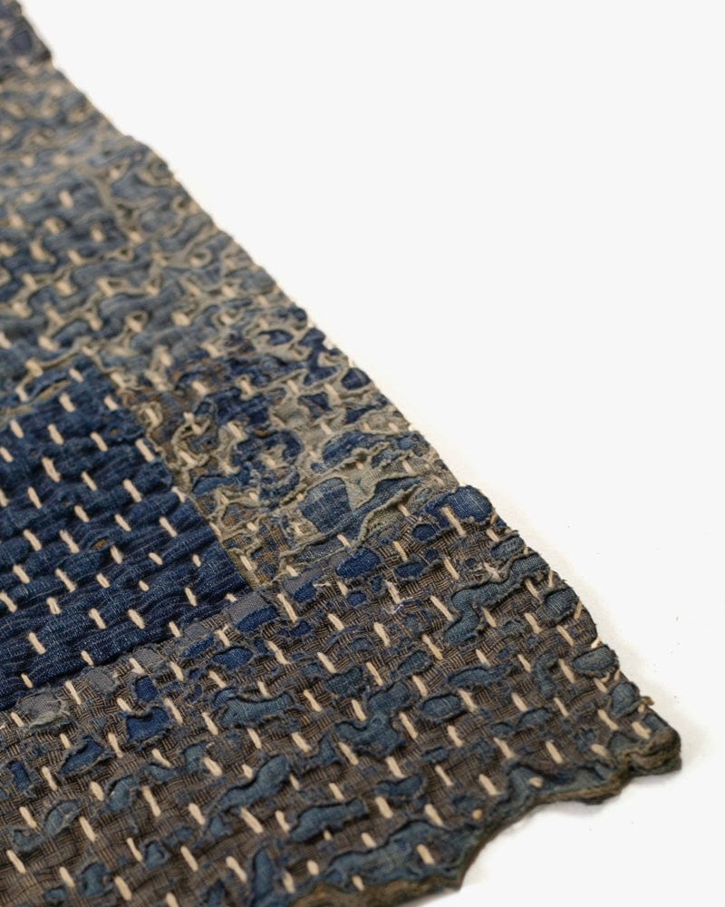 Vintage Boro Blanket, Patched with Sashiko Stitching
