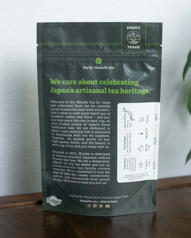 Mizuba Tea, Loose Leaf, Genmaicha Green Tea
