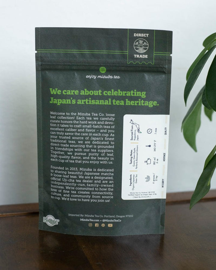 Mizuba Tea, Loose Leaf, Sencha Yabukita Green Tea