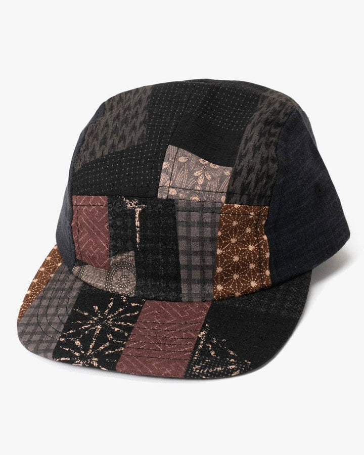 Kiriko Original Cap, 5-Panel, Two Tone, Black and Charcoal Patchwork Style