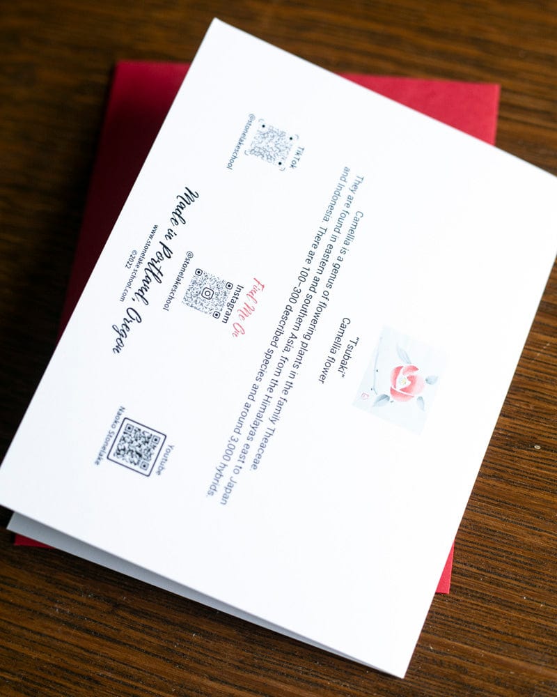 Greeting Cards, Card with Envelope, Tsubaki