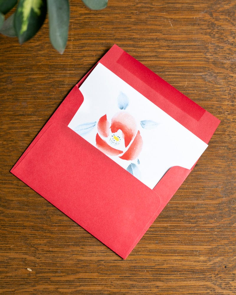 Greeting Cards, Card with Envelope, Tsubaki