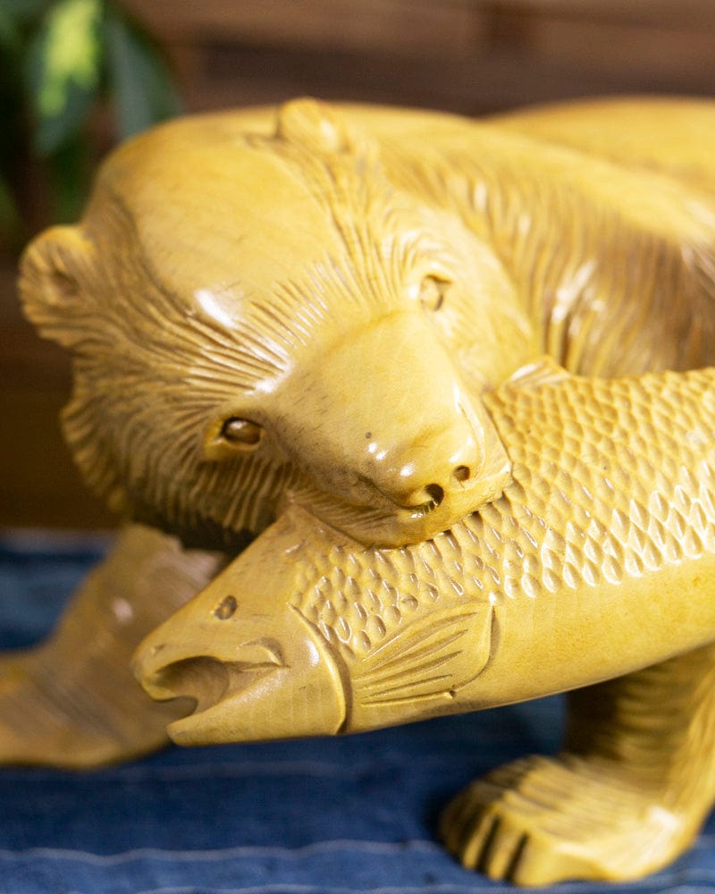 Handcarved Ainu Bear 17 – Kiriko Made Handcarved Ainu Bear 17 – Kiriko Made