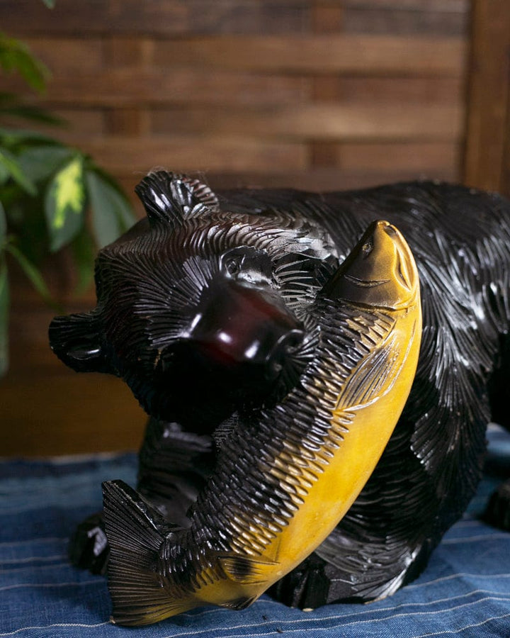Handcarved Ainu Bear 12