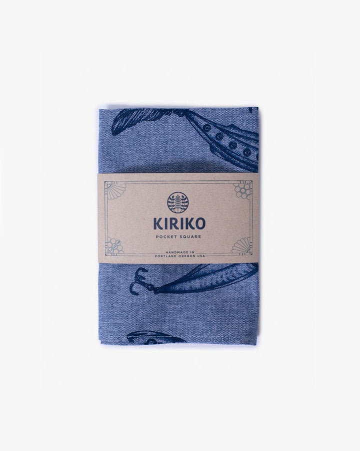 Kiriko Original Pocket Square, Light Blue, Fishhook