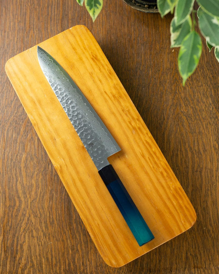 Japanese Knife, Edit Japan, Gyuto Bocho 24cm, with Indigo Dyed Handle