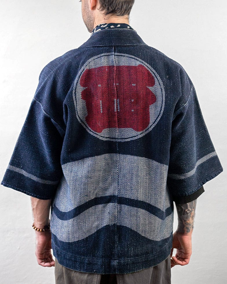 Vintage Fireman Jacket, Fully Hand Sashiko Stitched, Nishiyama 2 ...