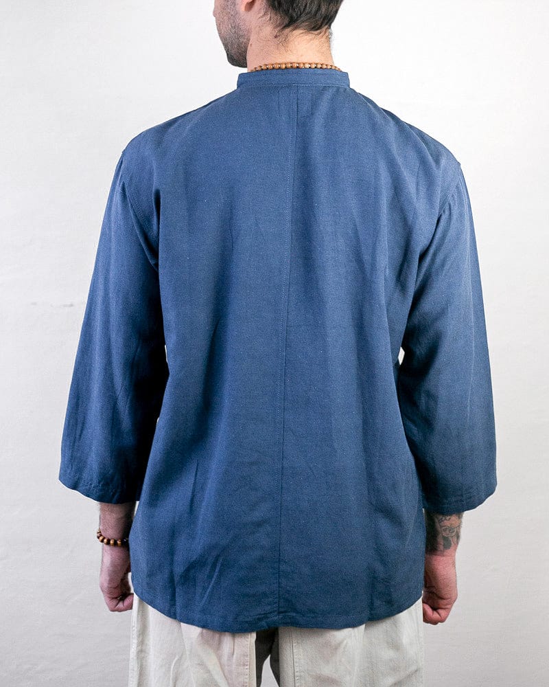 Bamboo Comfort Crew Tee - Breaking Waves - Bermuda Blue