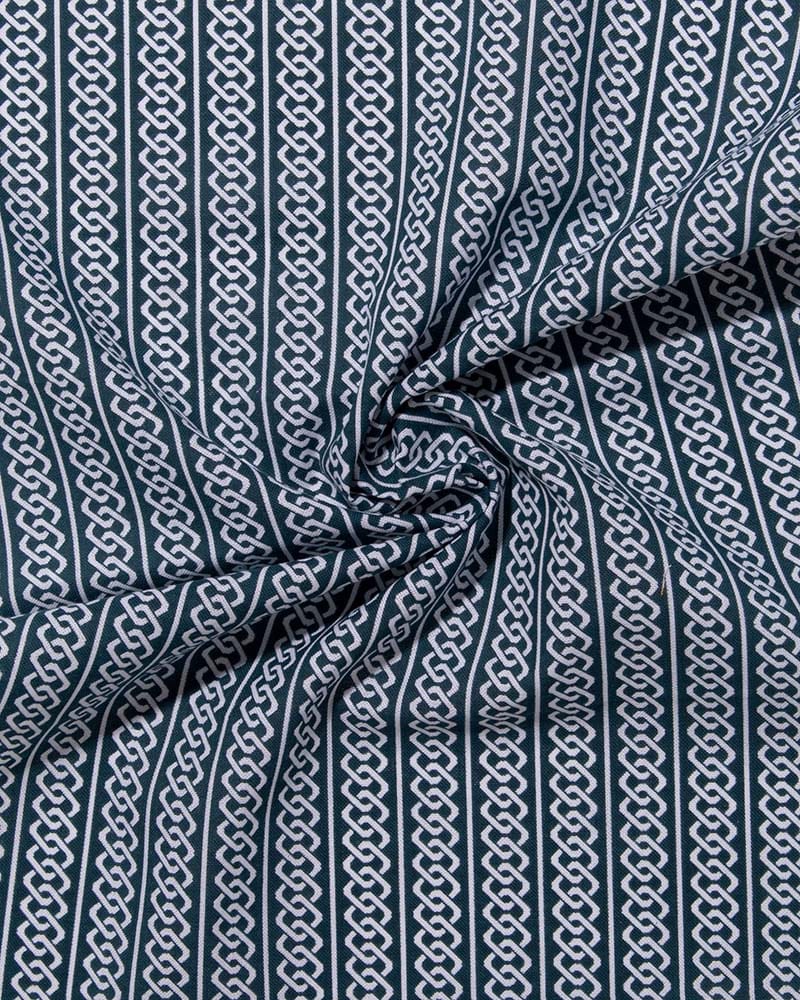 Tenugui, Classic, Komon, Teal Yoshiwara Shima
