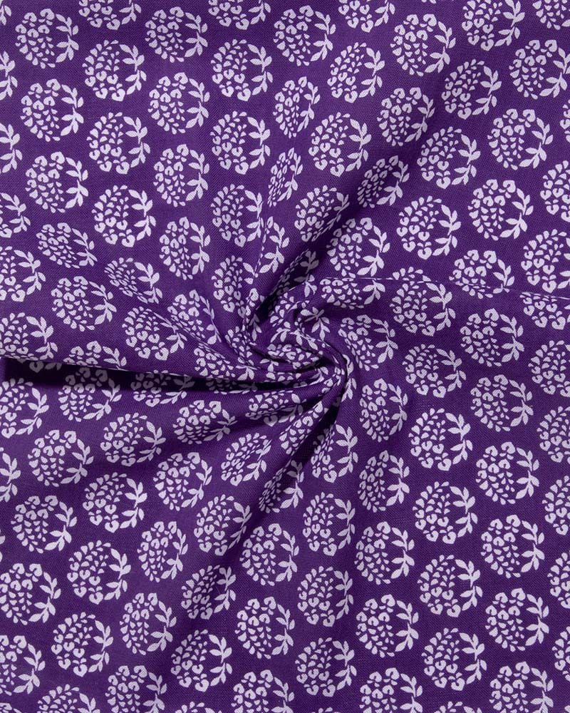 Tenugui, Classic, Komon, Purple Fuji (Wisteria)