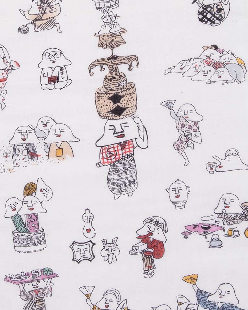 Tenugui, Double Gauze, Yokai, Jinmen Soushi
