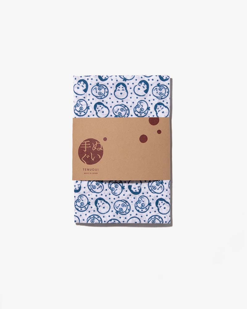 Tenugui, Classic, Komon, Blue Okame &amp; Hyottoko