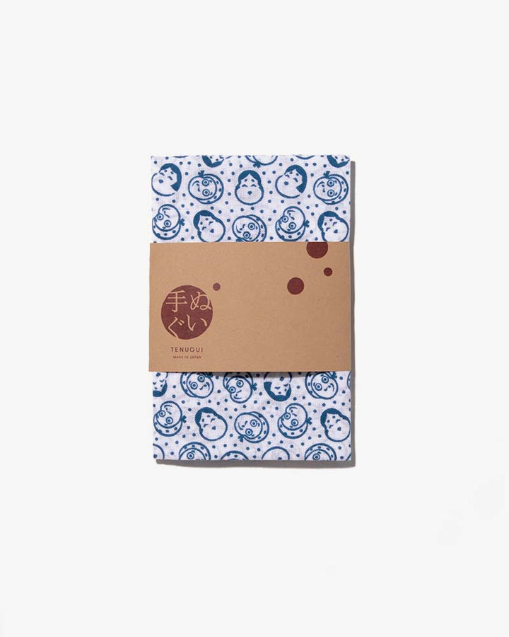 Tenugui, Classic, Komon, Blue Okame &amp; Hyottoko
