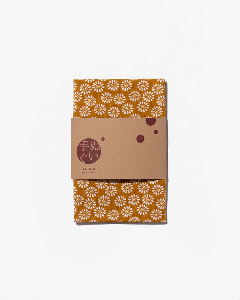Tenugui, Classic, Komon, Kogiku (Small Chrysanthemum)