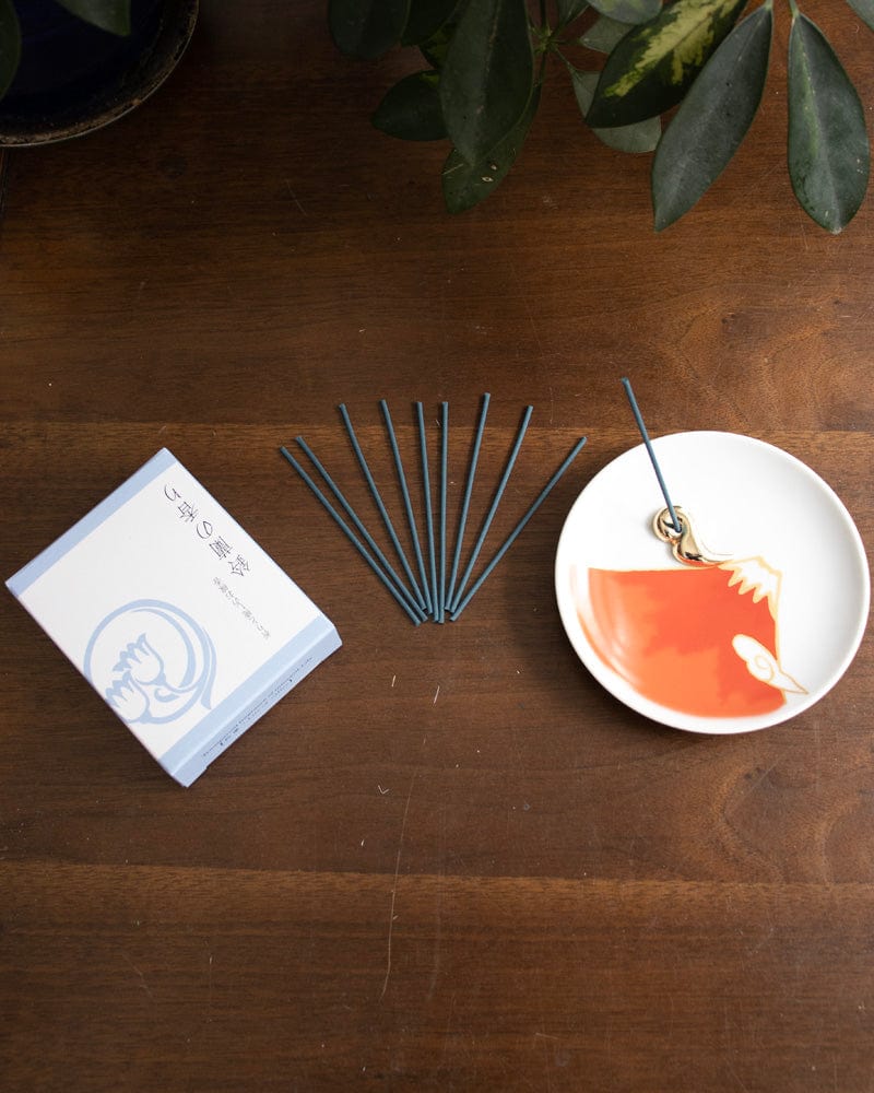 YOU YOU ANG Incense, Set with Red Incense Plate, Lily of the Valley