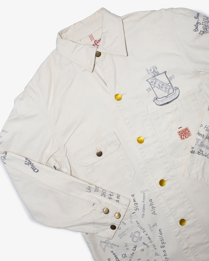 Japanese Repro Denim College Jacket, Sugar Cane Brand - L
