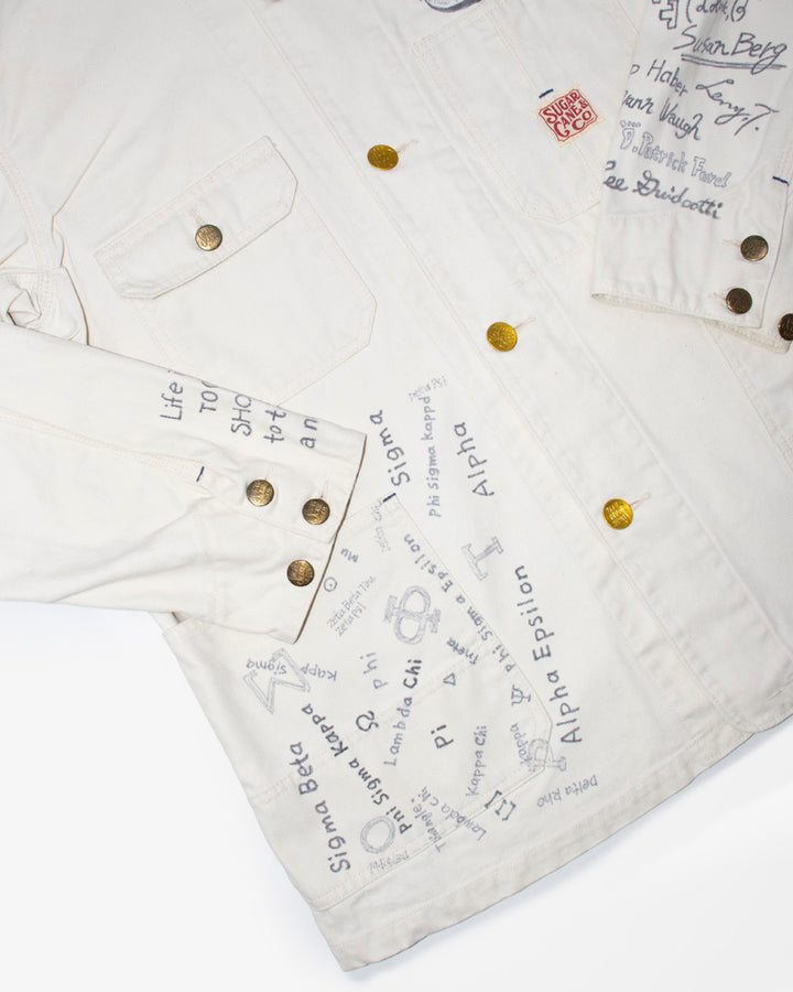 Japanese Repro Denim College Jacket, Sugar Cane Brand - L