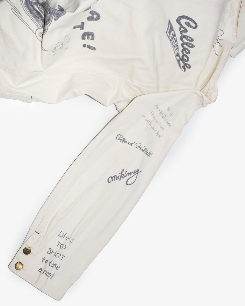 Japanese Repro Denim College Jacket, Sugar Cane Brand - L