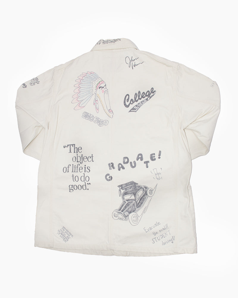 Japanese Repro Denim College Jacket, Sugar Cane Brand - L