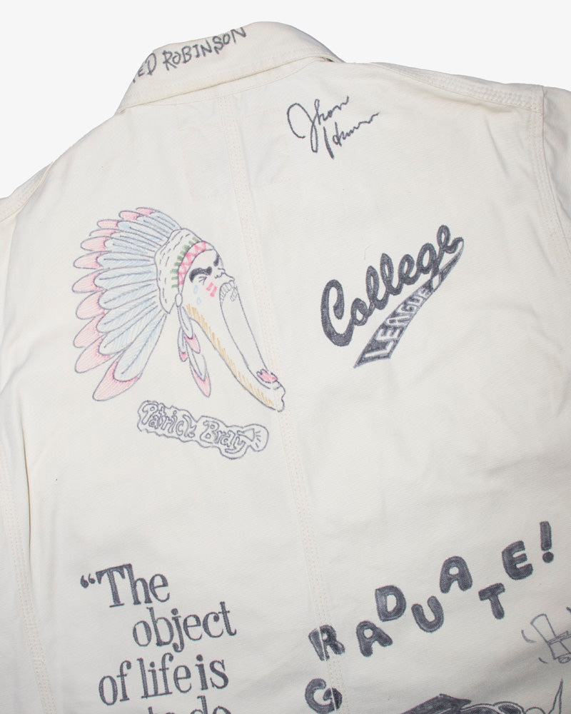 Japanese Repro Denim College Jacket, Sugar Cane Brand - L