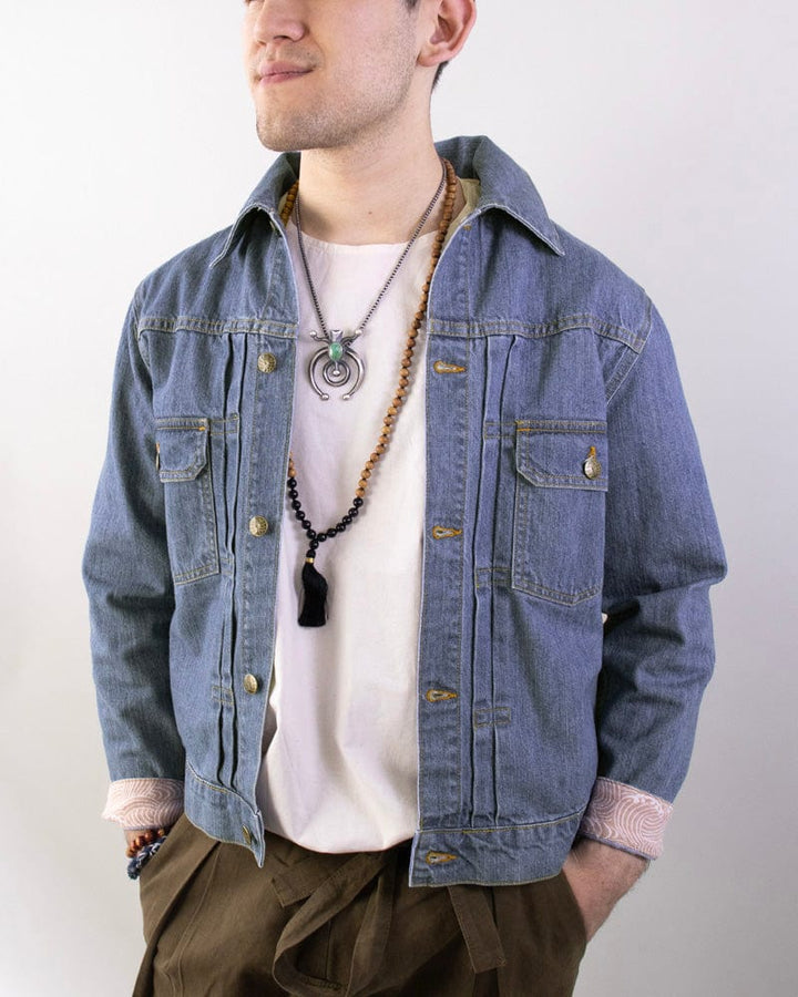 Kiriko Original Denim Jacket, Type II, Bleached Nami