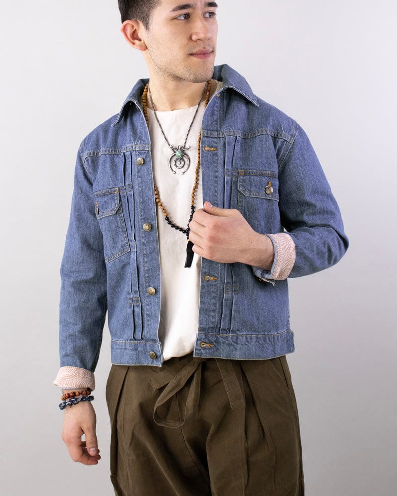 Kiriko Original Denim Jacket, Type II, Bleached Nami