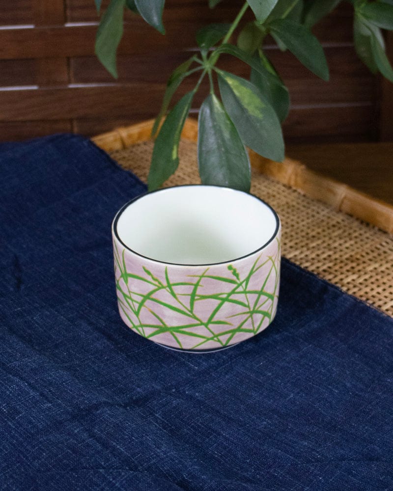 Kouraku Kiln Bowl, Kobachi, Leaf Pattern
