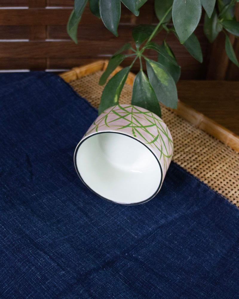 Kouraku Kiln Bowl, Kobachi, Leaf Pattern