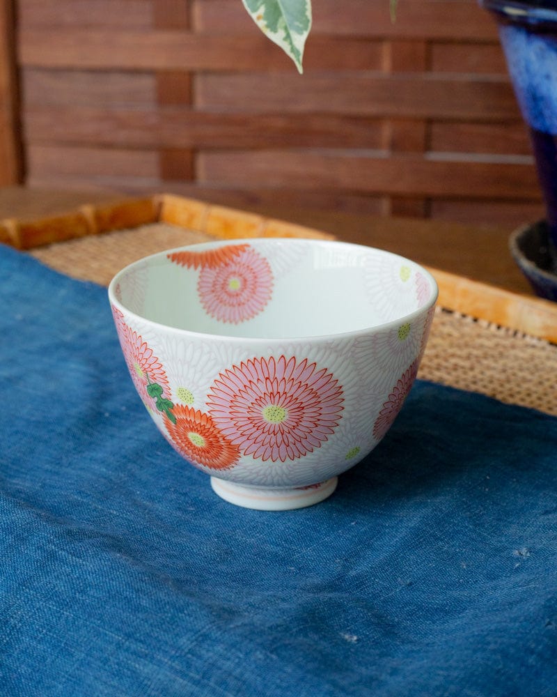 Kouraku Kiln Bowl, Chrysanthemum