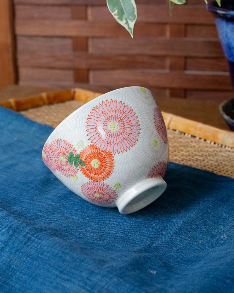 Kouraku Kiln Bowl, Chrysanthemum