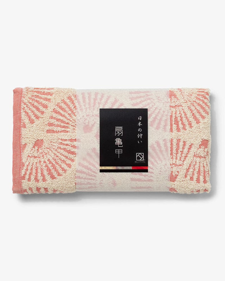 Fukuroya Face Towel, Coral Ougi Kikkou