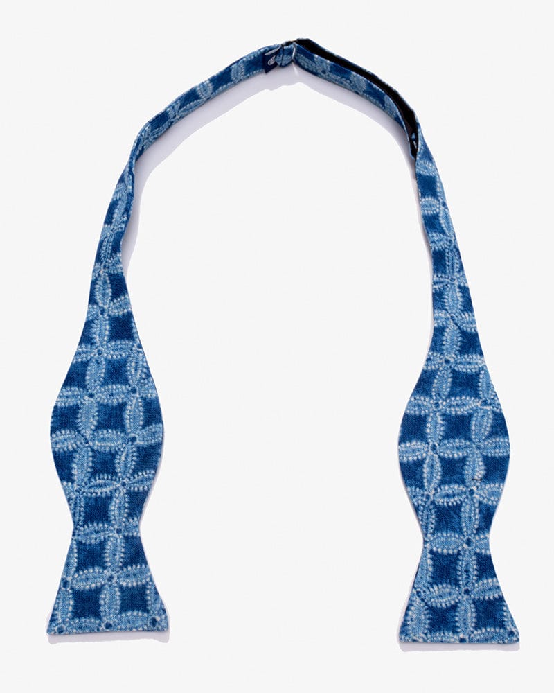 Kiriko Original Bow Tie, Light Blue Shippou