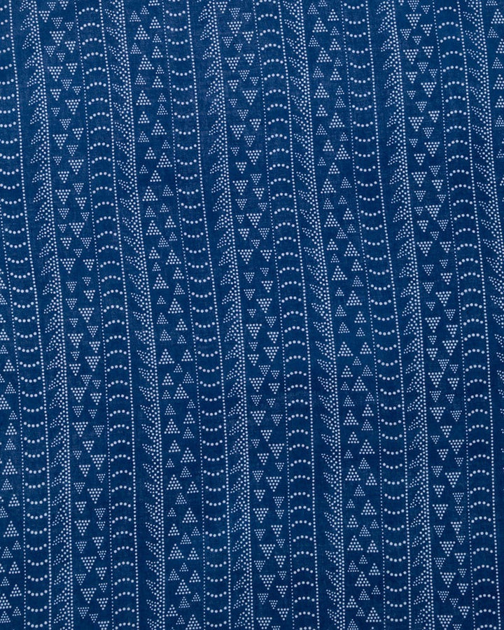 Aizawa Lightweight Indigo Bandana, Multi-pattern Dots