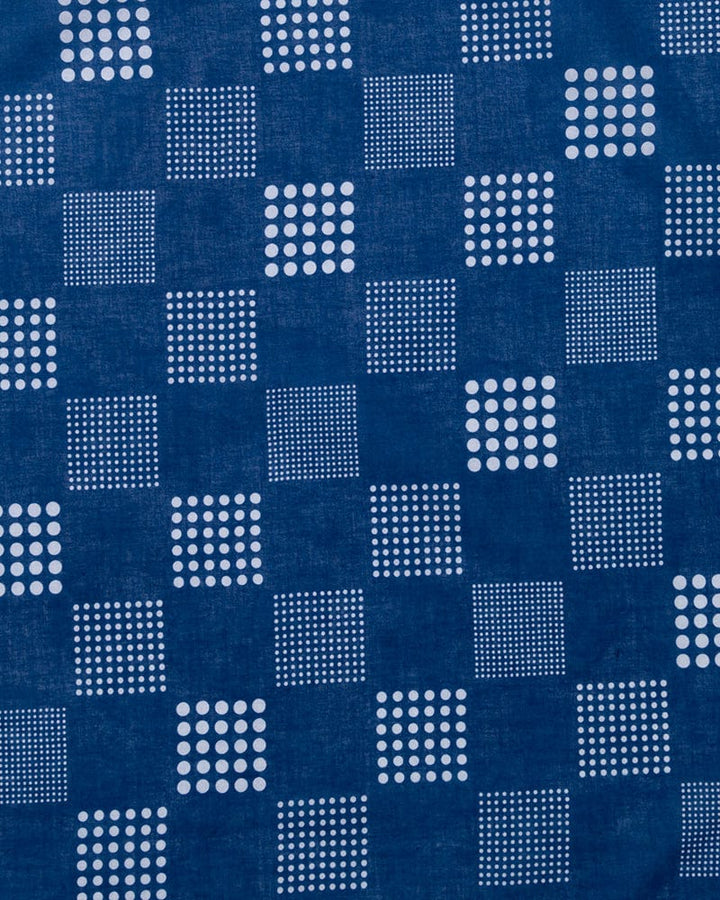 Aizawa Lightweight Indigo Bandana, Ichimatsu Dots