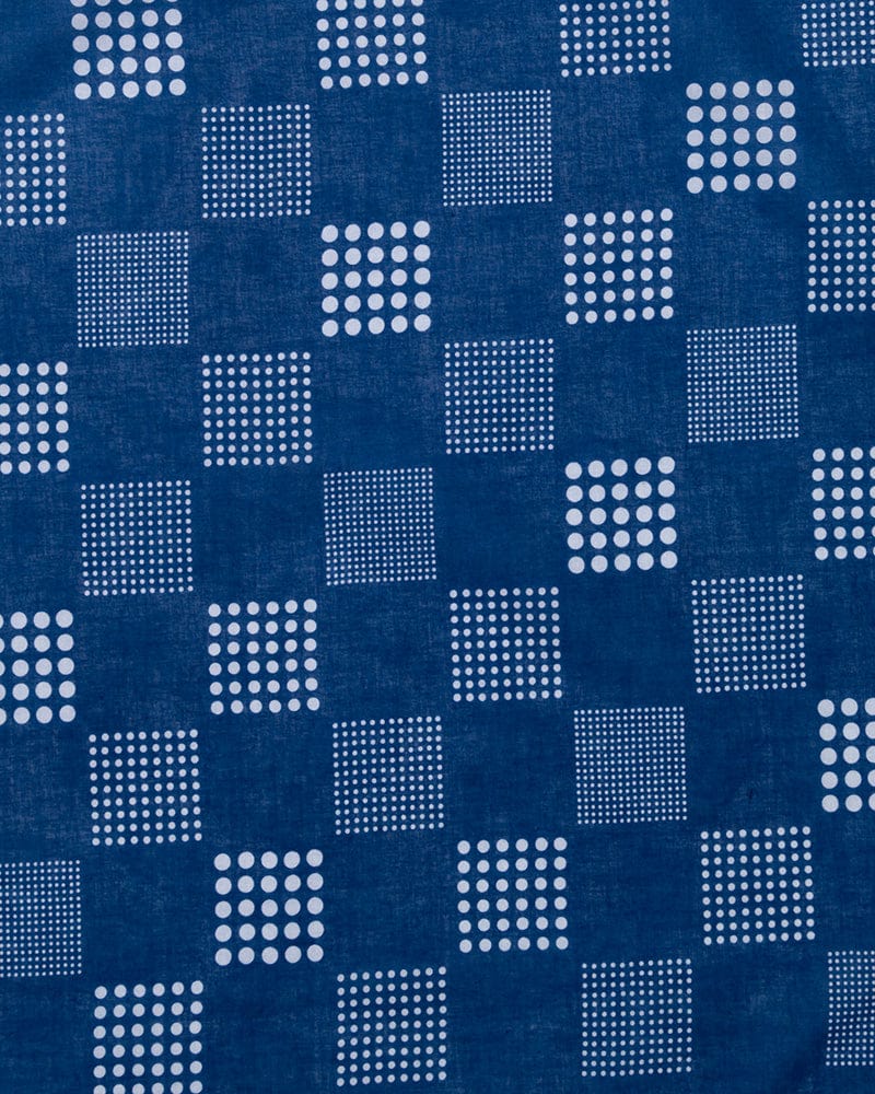 Aizawa Lightweight Indigo Bandana, Ichimatsu Dots