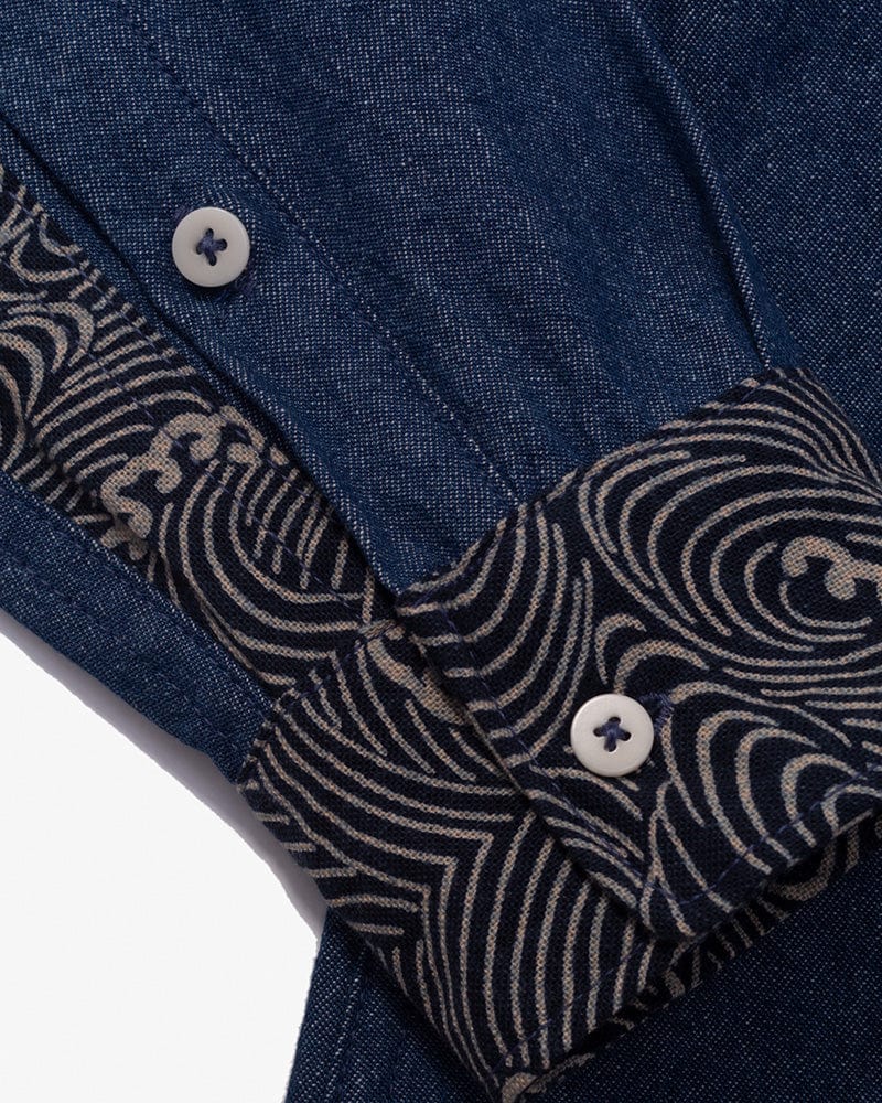Kiriko Original Shirt, Long Sleeve Button-Up, Denim Workshirt