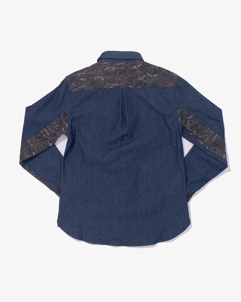 Kiriko Original Shirt, Long Sleeve Button-Up, Denim Workshirt, Nami