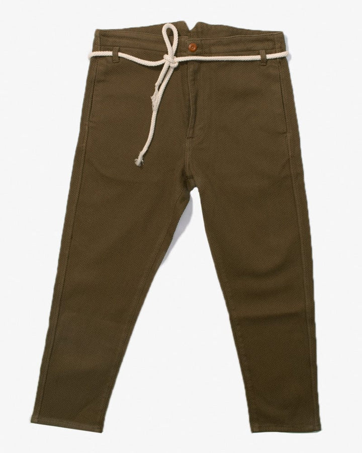 Prospective Flow Pants, Kaze, Sashiko, Olive