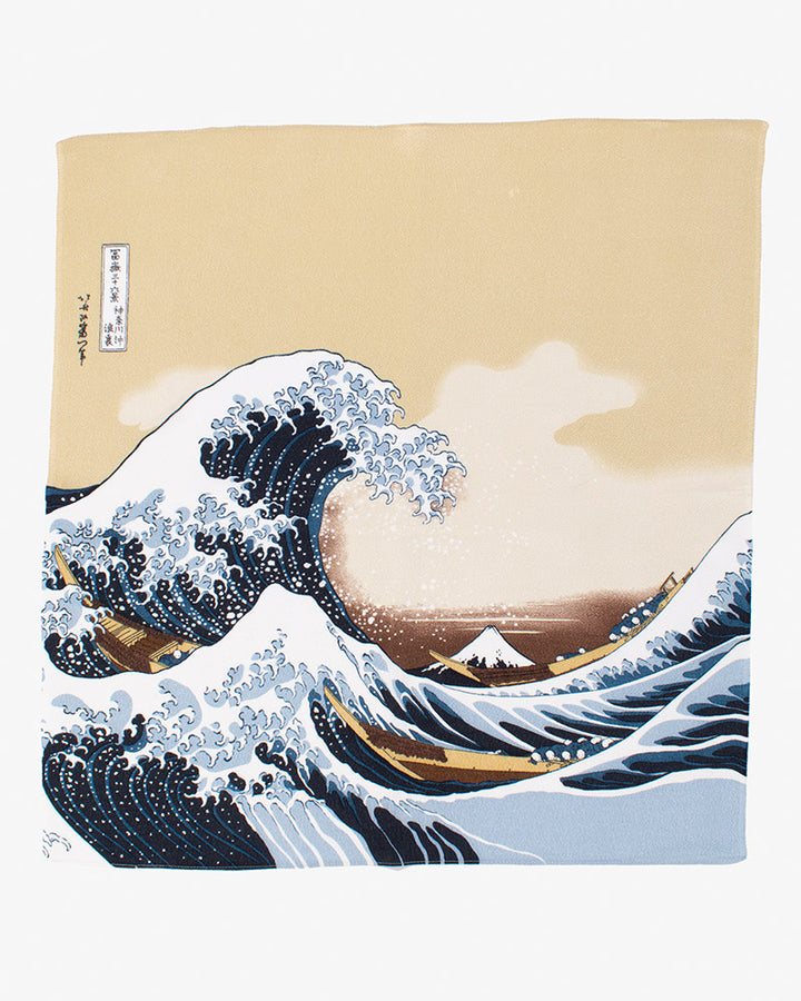 Modern Furoshiki, Musubi, Ukiyo-e, The Great Wave off Kanagawa By Hokusai