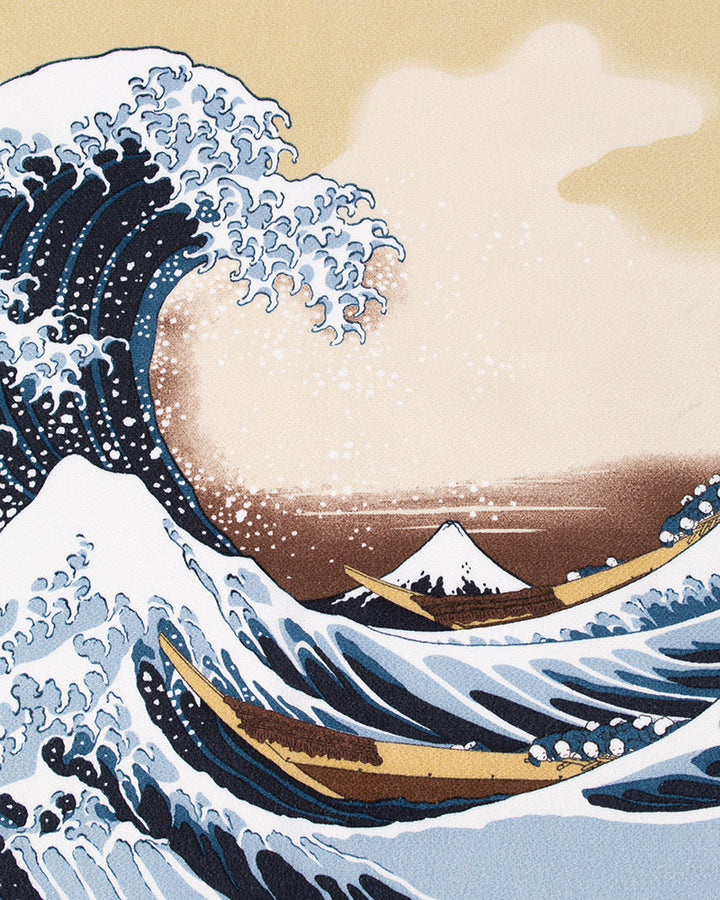 Modern Furoshiki, Musubi, Ukiyo-e, The Great Wave off Kanagawa By Hokusai