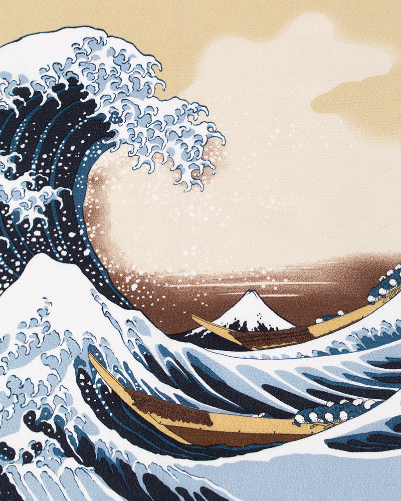 Modern Furoshiki, Musubi, Ukiyo-e, The Great Wave off Kanagawa By Hokusai