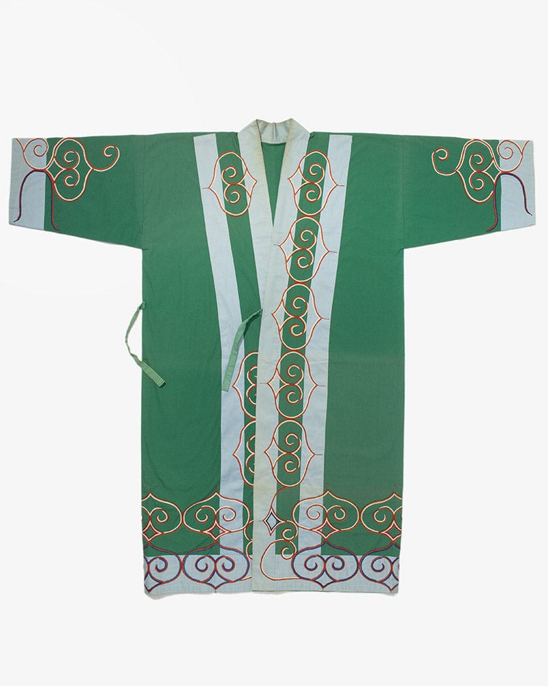 Vintage Ainu Robe, Long, Green