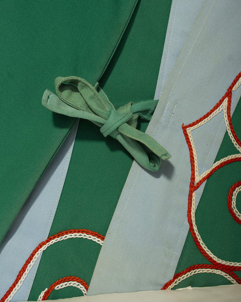 Vintage Ainu Robe, Long, Green